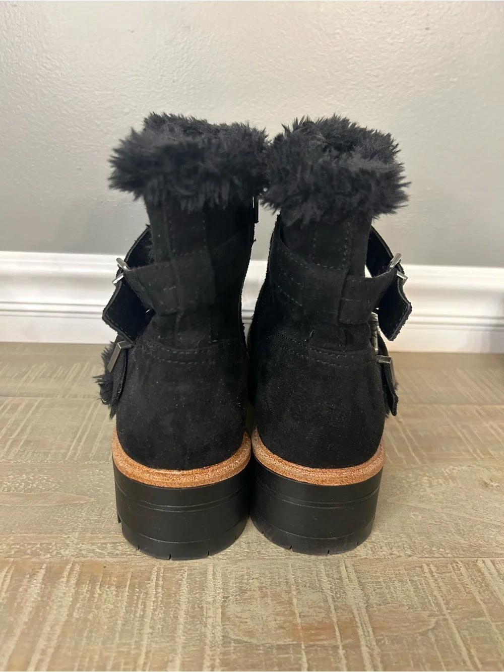 Indigo Rd. Women’s Black Ibbie Bootie with Buckles, Size 9